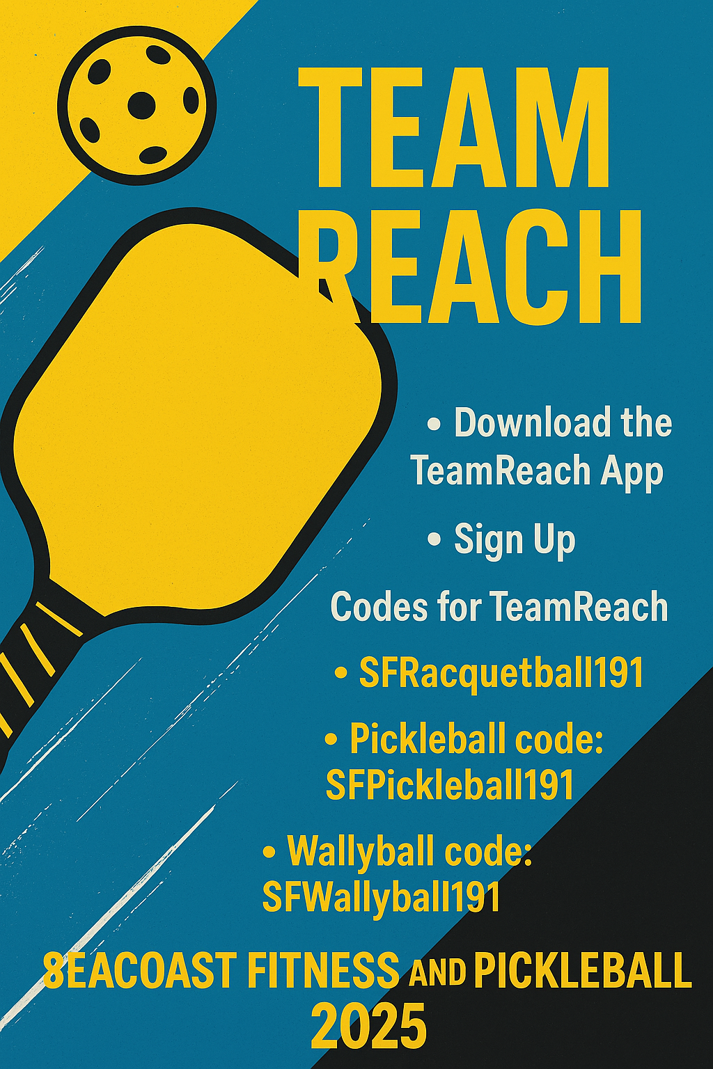 Seacoast Fitness Pickleball 2025 Poster (1)