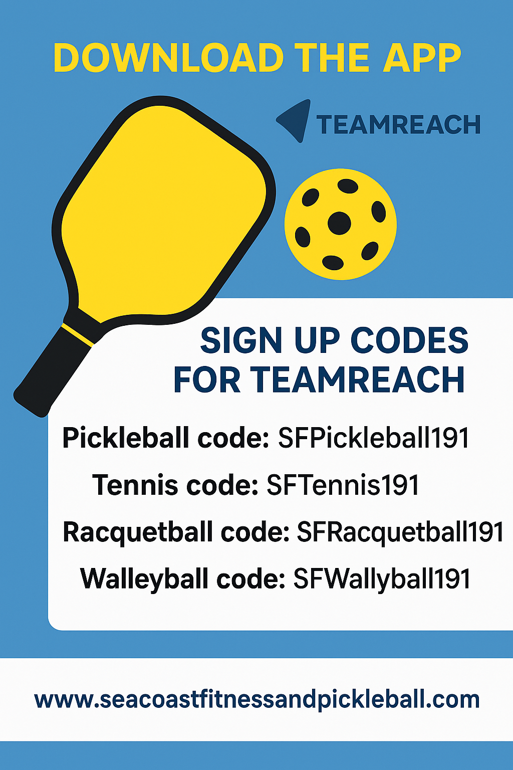 TeamReach flyer
